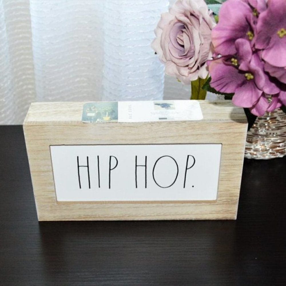 NWT Rae Dunn "Hip Hop" Wooden Sign